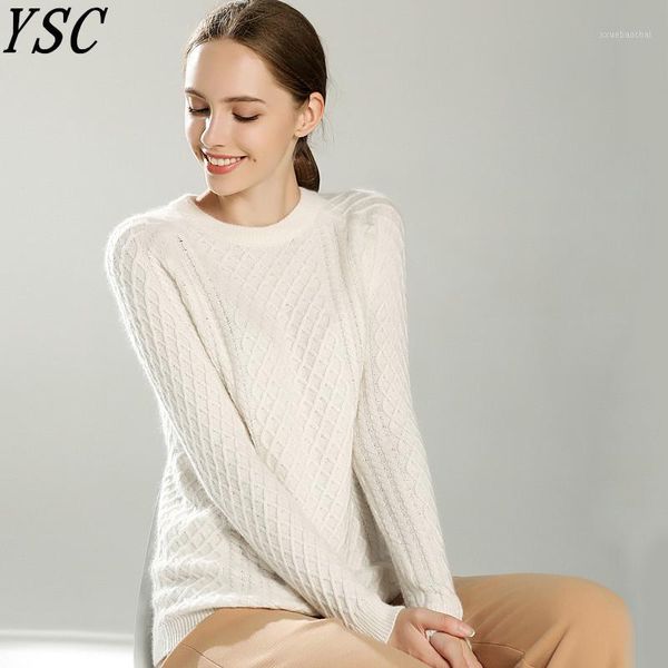 yunshucloset women's knitted cashmere sweater o-collar seven pin orchid style pullovers, White;black
yunshucloset women's knitted cashmere sweater o-collar seven pin orchid style pullovers, White;black