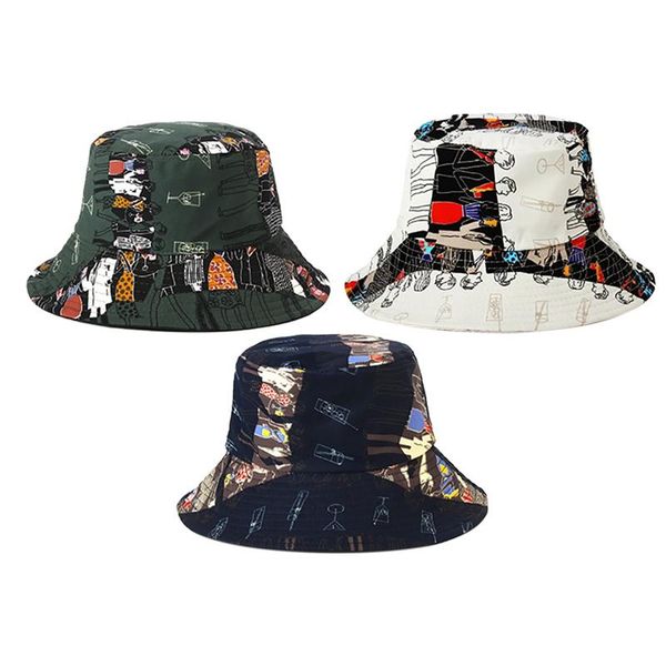 graffiti printed double-sided bucket hat men and women fisherman hat outdoor hiking fisherman fishing wild basin sun, Blue;gray
graffiti printed double-sided bucket hat men and women fisherman hat outdoor hiking fisherman fishing wild basin sun, Blue;gray