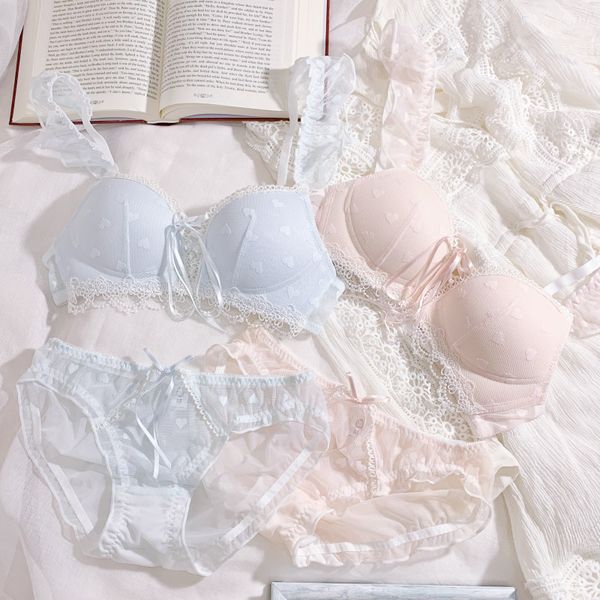 women's fox gathered blue pink bra set ruffles butterfly lingerie lace heart mesh lace up lolita underwear women intimates c1211, Black;white
women's fox gathered blue pink bra set ruffles butterfly lingerie lace heart mesh lace up lolita underwear women intimates c1211, Black;white