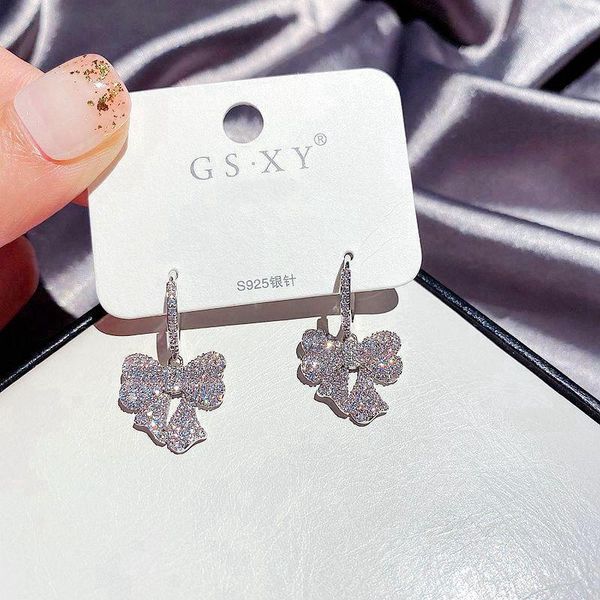 migga 2020 new luxury bowknot earrings for women micro paved cubic zirconia dangle earrings jewelry, Silver
migga 2020 new luxury bowknot earrings for women micro paved cubic zirconia dangle earrings jewelry, Silver