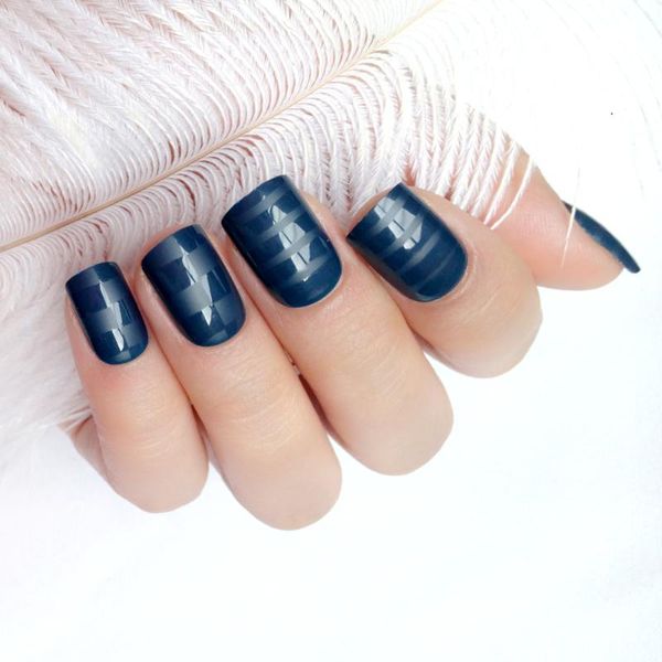 24pcs shiny navy blue artificial false nails with design diy matte fake nail lady full cover finger tips manicure tools, Red;gold
24pcs shiny navy blue artificial false nails with design diy matte fake nail lady full cover finger tips manicure tools, Red;gold