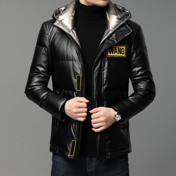 hooded fashion brand bright face 90 white duck down winter cotton padded clothes young and middle-aged handsome trend q1209, Black
hooded fashion brand bright face 90 white duck down winter cotton padded clothes young and middle-aged handsome trend q1209, Black