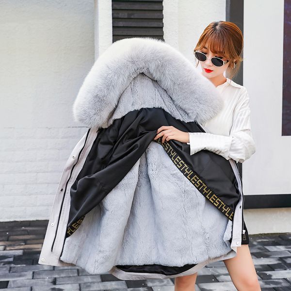 oftbuy 2020 short parka real fur coat winter jacket women natural fox fur collar hood rabbit fur liner streetwear detachable newx1019, Black
oftbuy 2020 short parka real fur coat winter jacket women natural fox fur collar hood rabbit fur liner streetwear detachable newx1019, Black