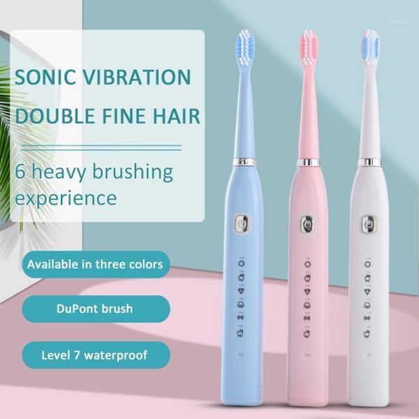 ultrasonic electric toothbrush 6 mode waterproof rechargeable automatic tooth brush with replacement heads toothbrush set1
ultrasonic electric toothbrush 6 mode waterproof rechargeable automatic tooth brush with replacement heads toothbrush set1