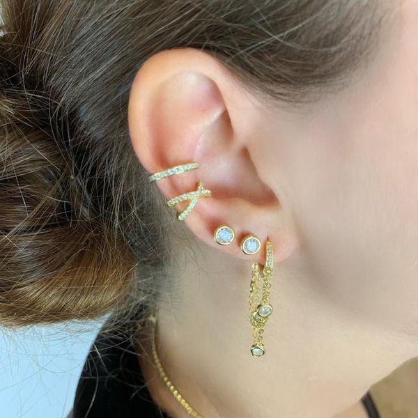 round baguette cz tassel chain small hoop earrings for women 925 sterling silver rainbow gold filled statement gorgeous jewelry, Golden;silver
round baguette cz tassel chain small hoop earrings for women 925 sterling silver rainbow gold filled statement gorgeous jewelry, Golden;silver