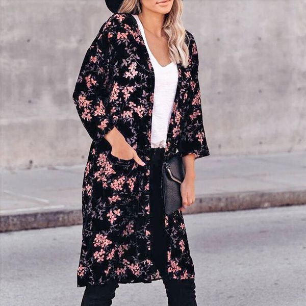 2020 summer women chiffon floral kimono beach cardigan sheer cover up swimwear long blouse shirts female, White
2020 summer women chiffon floral kimono beach cardigan sheer cover up swimwear long blouse shirts female, White