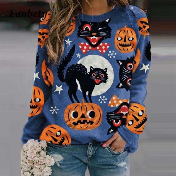 autumn halloween print hoodies sweatshirt 2021 women elegant o neck pullover casual female long sleeve loose streetwear 5xl, Black
autumn halloween print hoodies sweatshirt 2021 women elegant o neck pullover casual female long sleeve loose streetwear 5xl, Black