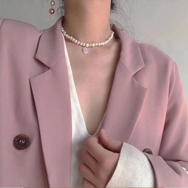moonstone natural pearl necklace baroque irregular necklaces women round chokers vintage french pearl pendant clavicle chain, Golden;silver
moonstone natural pearl necklace baroque irregular necklaces women round chokers vintage french pearl pendant clavicle chain, Golden;silver