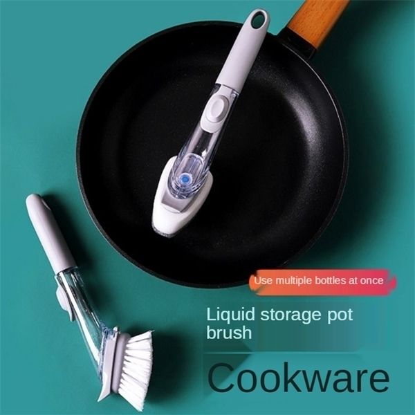 kitchen dish and pot washing tool multi function non damaging long handle sponge automatic liquid adding cleaning brush
kitchen dish and pot washing tool multi function non damaging long handle sponge automatic liquid adding cleaning brush