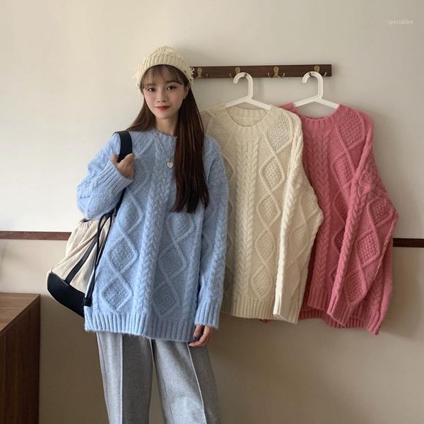 pink sweater long sleeve oversized couples knitewear white argyle sweater 2020 fall winter women fashion jumper plus size cloth1, White;black
pink sweater long sleeve oversized couples knitewear white argyle sweater 2020 fall winter women fashion jumper plus size cloth1, White;black