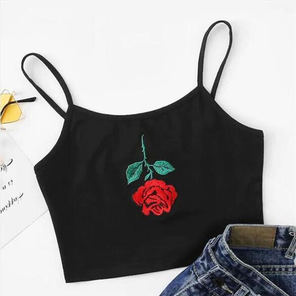 2019 women tank rose embroidery sleeveless summer short tee shirt crop vest tanks regata feminina tt3m, White
2019 women tank rose embroidery sleeveless summer short tee shirt crop vest tanks regata feminina tt3m, White