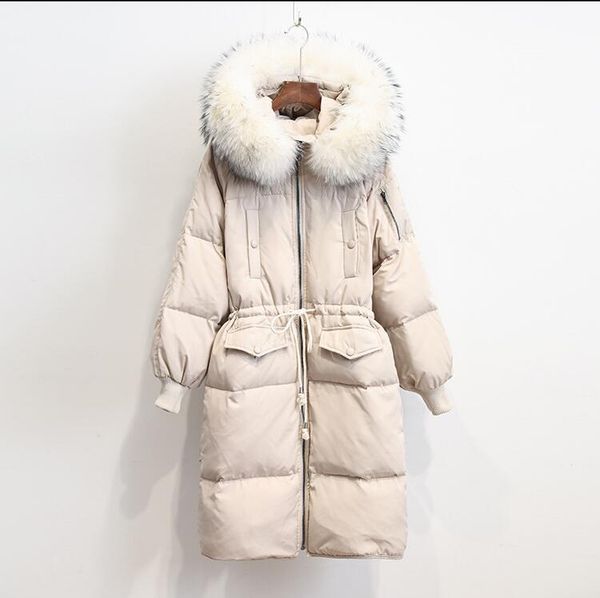 grande taille chaqueta mujer hiver parka vritable fourrure de raton laveur blanc canard doudoune femmes paissir marque manteau c1204, Black
grande taille chaqueta mujer hiver parka vritable fourrure de raton laveur blanc canard doudoune femmes paissir marque manteau c1204, Black