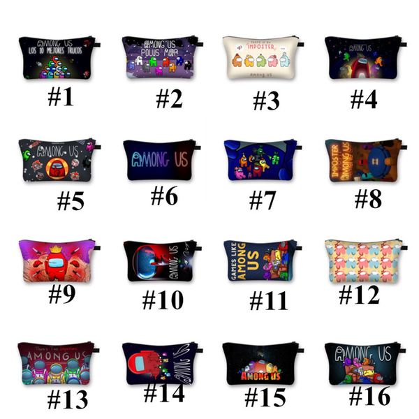 game among us print anti-splash cosmetic bag space werewolf killer zipper bag ladies clutch women multifunction travel storage bags e121411, Black
game among us print anti-splash cosmetic bag space werewolf killer zipper bag ladies clutch women multifunction travel storage bags e121411, Black