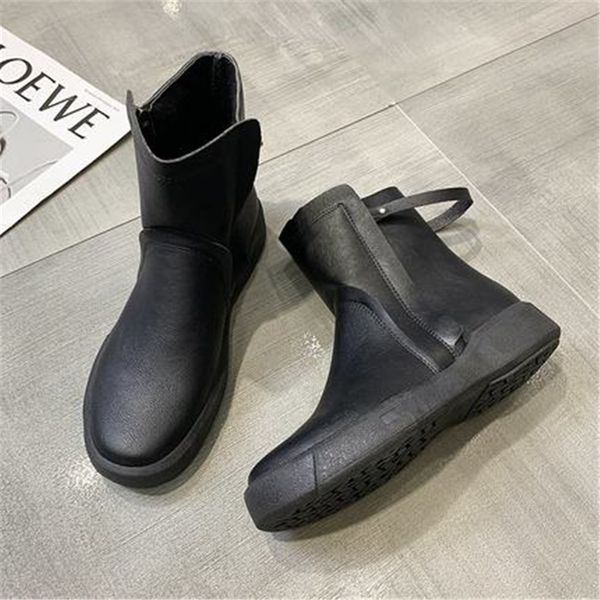 new fashionable 2021 two zip-sided women's soft leather shoes winter short boots big 35-42 r187, Black
new fashionable 2021 two zip-sided women's soft leather shoes winter short boots big 35-42 r187, Black