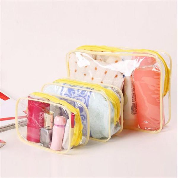 transparent pvc cosmetic bags women clear zipper makeup storage bags organizer bath wash make up tote handbags case 
transparent pvc cosmetic bags women clear zipper makeup storage bags organizer bath wash make up tote handbags case