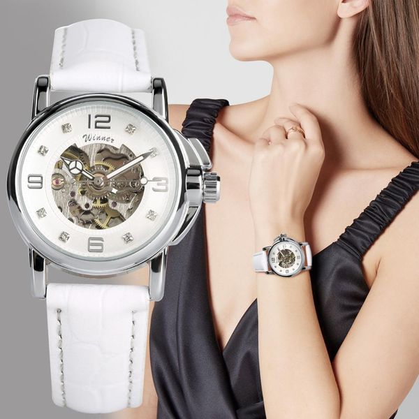 women's watch automatic mechanical watch ladies clock skeletons wristwatch hollow out automatic-self-winding v191217, Slivery;brown
women's watch automatic mechanical watch ladies clock skeletons wristwatch hollow out automatic-self-winding v191217, Slivery;brown