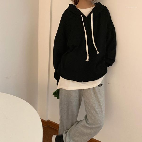 women's hoodies & sweatshirts film sets firm offers han edition of the joker hooded show thin loose fleece jacket female pure color1, Black
women's hoodies & sweatshirts film sets firm offers han edition of the joker hooded show thin loose fleece jacket female pure color1, Black
