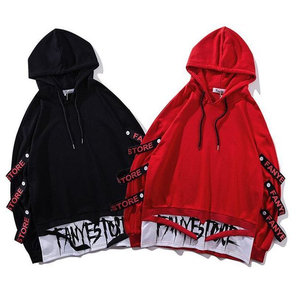 hip hop hoodies sweatshirts men 2019 spring side ribbons fashion streetwear pullover hoodie men lovers sweatshirt, Black
hip hop hoodies sweatshirts men 2019 spring side ribbons fashion streetwear pullover hoodie men lovers sweatshirt, Black