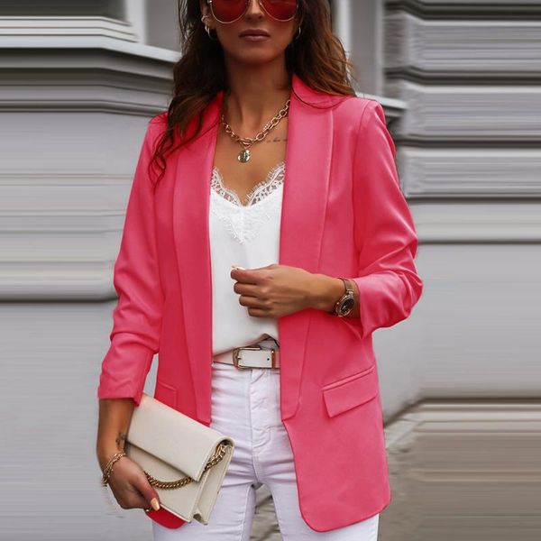 women's long sleeve small suit street hipster 2020 new fashion office lady slim women jacket female 5 color fall winter, White;black
women's long sleeve small suit street hipster 2020 new fashion office lady slim women jacket female 5 color fall winter, White;black