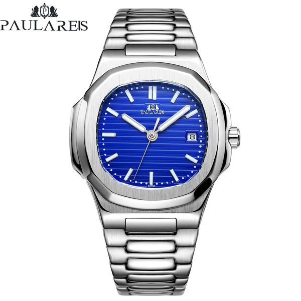 automatic self wind mechanical luminous stainless steel blue grey coffe black white dial simple business men watch 201114, Slivery;brown
automatic self wind mechanical luminous stainless steel blue grey coffe black white dial simple business men watch 201114, Slivery;brown