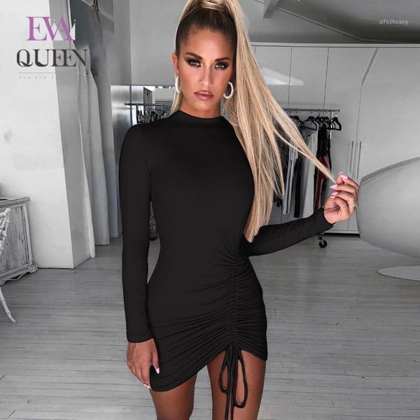 evaqueen mini bodycon dress women autumn winter party dresses club solid draped bandage dress long sleeve vestido 2020 new1, Black;gray
evaqueen mini bodycon dress women autumn winter party dresses club solid draped bandage dress long sleeve vestido 2020 new1, Black;gray