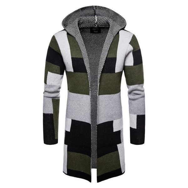 men's sweaters cardigan male autumn hooded knitted long coats men hip hop spell colour casual fashion slim cloak man, White;black
men's sweaters cardigan male autumn hooded knitted long coats men hip hop spell colour casual fashion slim cloak man, White;black