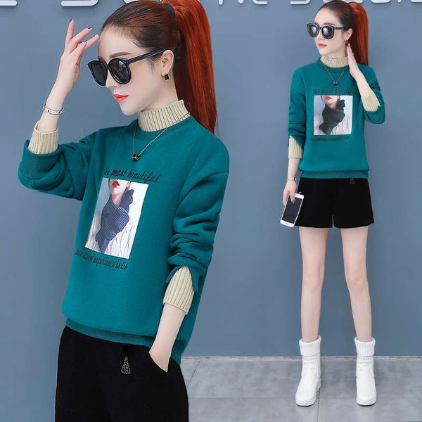 high collar women's autumn winter 2020 new fashion, versatile, plush and thickened foreign style small fashion ins, Black
high collar women's autumn winter 2020 new fashion, versatile, plush and thickened foreign style small fashion ins, Black