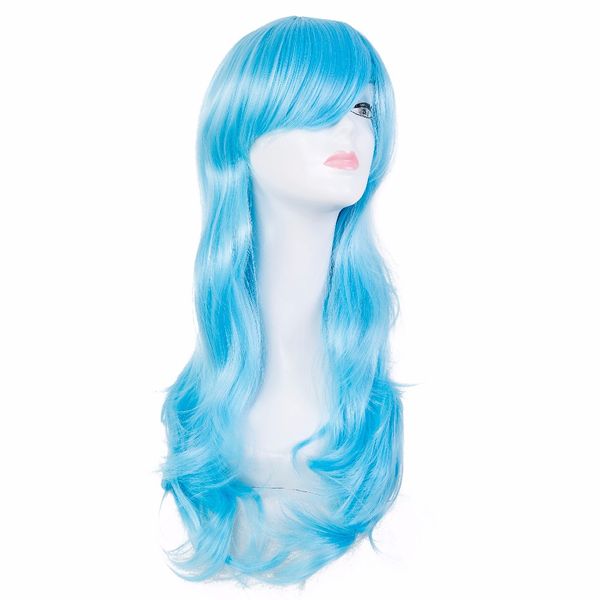 costume accessories sky blue wig fei-show synthetic heat resistant fiber long wavy hair costume cartoon role cos-play hairpieces party salon, Silver
costume accessories sky blue wig fei-show synthetic heat resistant fiber long wavy hair costume cartoon role cos-play hairpieces party salon, Silver