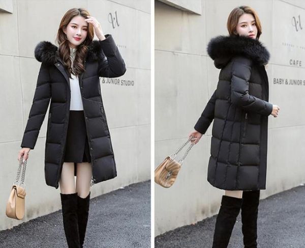 women winter jacket ladies real raccoon fur collar duck down inside warm coat femme with all the tag slim fit outdoor parka, Black
women winter jacket ladies real raccoon fur collar duck down inside warm coat femme with all the tag slim fit outdoor parka, Black
