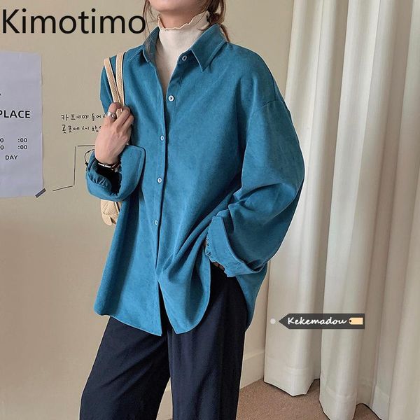 women's blouses & shirts kimotimo corduroy blouse shirt long sleeve solid japanese fashion casual chic korean vintage loose autumn wome, White
women's blouses & shirts kimotimo corduroy blouse shirt long sleeve solid japanese fashion casual chic korean vintage loose autumn wome, White