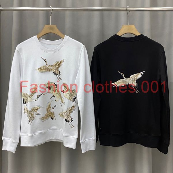 20ss mens crane print crewneck sweatshirt street men women pullover hoodies autumn winter warm outwear size s-xl, Black
20ss mens crane print crewneck sweatshirt street men women pullover hoodies autumn winter warm outwear size s-xl, Black