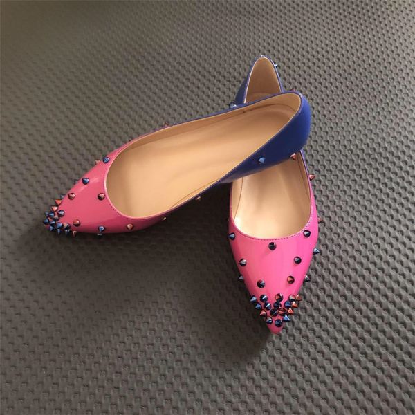 fashion women shoes designer rivets flat women shoes classics pointed toe shoes fashion women party wedding gradation, Black
fashion women shoes designer rivets flat women shoes classics pointed toe shoes fashion women party wedding gradation, Black