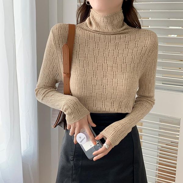 autumn winter 2021 pile collar six wool knitted bottomings hollow out all-matching casual basic solid women's sweater jumper top, White;black
autumn winter 2021 pile collar six wool knitted bottomings hollow out all-matching casual basic solid women's sweater jumper top, White;black