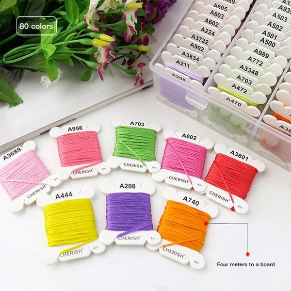 yarn 80 colors embroidery thread diy cotton multi-color for sewing set tool accessories, Black;white
yarn 80 colors embroidery thread diy cotton multi-color for sewing set tool accessories, Black;white