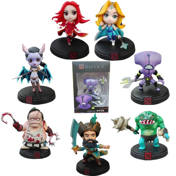 7 Styles 8cm Dota 2 Game Figure Slark Tiny Doom Boxed Anime Pvc Action Figures Model Collection Doll Toy Garage Kit Dota2 Toys