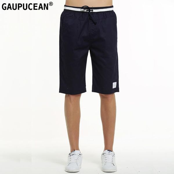 men's shorts gaupucean 100% cotton knee length man casual chino short pants solid straight summer khaki navy elastic waist men, White;black
men's shorts gaupucean 100% cotton knee length man casual chino short pants solid straight summer khaki navy elastic waist men, White;black