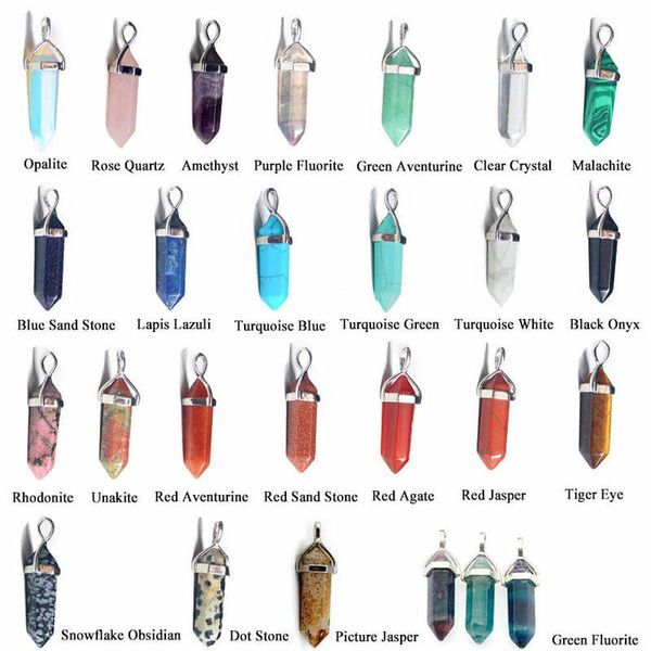 charms chakra healing crystal stone pendant hexagonal prism point pendentif for women necklace jewelry making, Bronze;silver
charms chakra healing crystal stone pendant hexagonal prism point pendentif for women necklace jewelry making, Bronze;silver