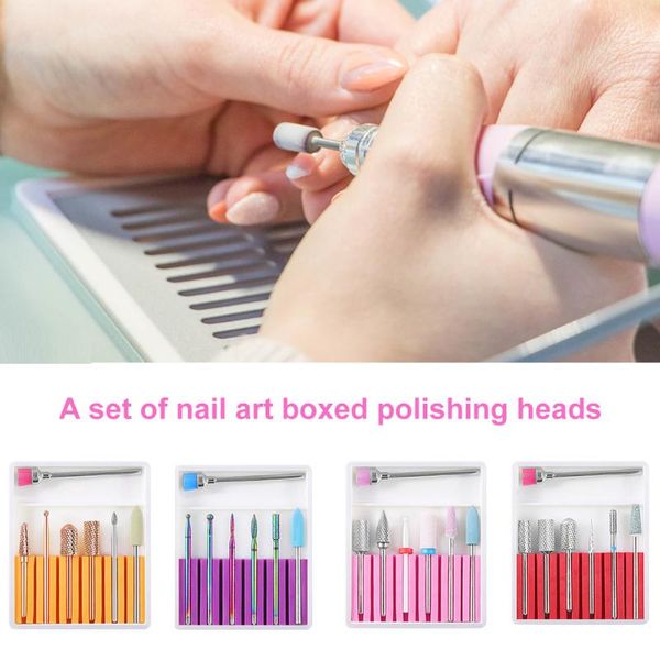 tungsten steel grinding for electric machine portable accessories removing cuticle manicure milling cutter nail drill bits set, Silver
tungsten steel grinding for electric machine portable accessories removing cuticle manicure milling cutter nail drill bits set, Silver