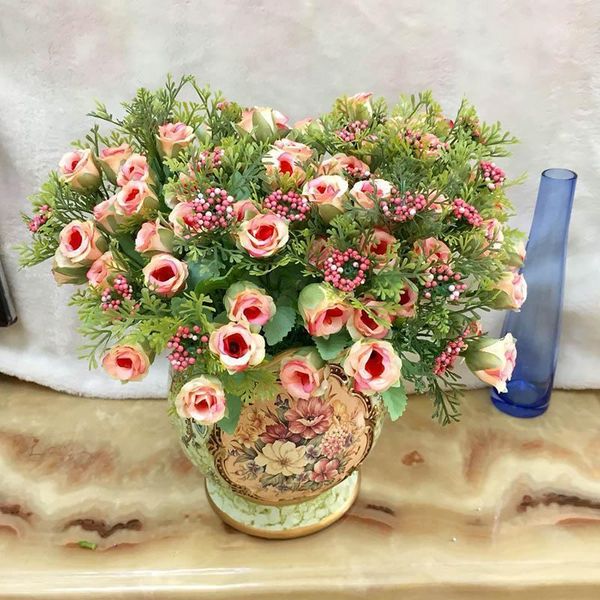 decorative flowers & wreaths simulation fake plant bunch artificial rose flower wedding decoration bridal holding valentine's day gift
decorative flowers & wreaths simulation fake plant bunch artificial rose flower wedding decoration bridal holding valentine's day gift