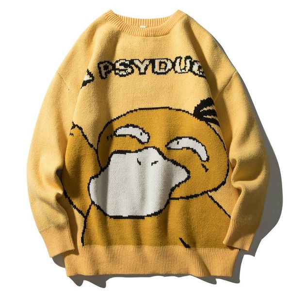 cute cartoon duck sweater pullover men print knitted sweater hip hop harajuku street casual fall male, White;black
cute cartoon duck sweater pullover men print knitted sweater hip hop harajuku street casual fall male, White;black