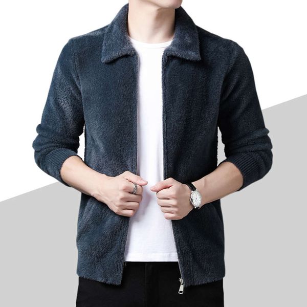 coat trend autumn and winter new youth long sleeve plush jacket lapel solid color casual men's wear, Black
coat trend autumn and winter new youth long sleeve plush jacket lapel solid color casual men's wear, Black