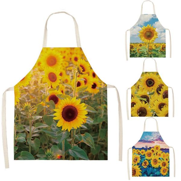 aprons 1 pcs sunflower pattern cleaning home cooking waist bib cotton linen creative pinafore tools 66x47cm
aprons 1 pcs sunflower pattern cleaning home cooking waist bib cotton linen creative pinafore tools 66x47cm
