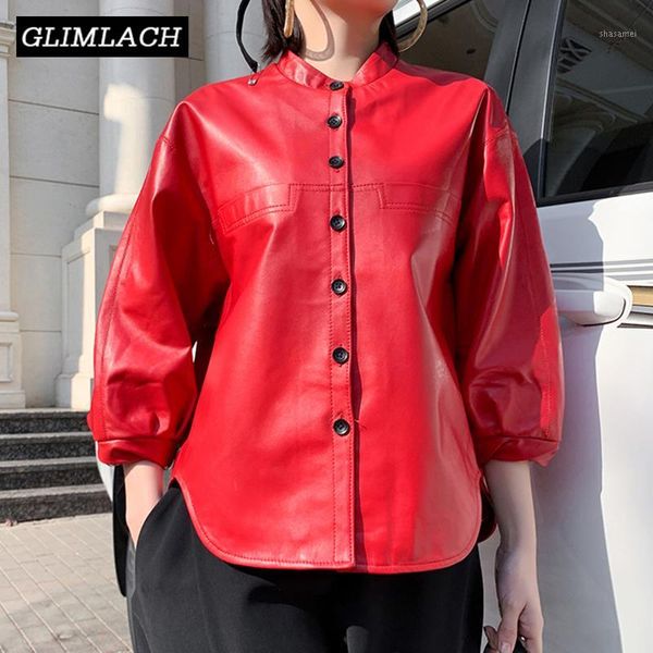 2019 new oversize style leather jacket lady real sheepskin loose lantern sleeve genuine leather short coat women casual clothes1, Black
2019 new oversize style leather jacket lady real sheepskin loose lantern sleeve genuine leather short coat women casual clothes1, Black