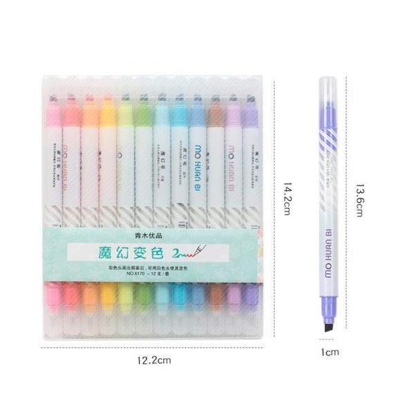 12 pcs set magic color drawing pen discolored highlighter marker spot liner pens scrapbooking art supplies stationery school h wmtpqz, Black;red
12 pcs set magic color drawing pen discolored highlighter marker spot liner pens scrapbooking art supplies stationery school h wmtpqz, Black;red