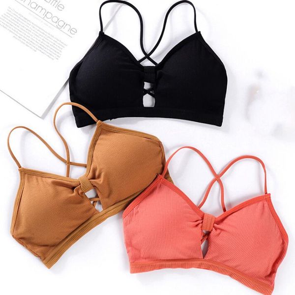 gym clothing cotton backless sport bras for women deep v cup seamless padded push up bra wire intimates female underwear, White;black
gym clothing cotton backless sport bras for women deep v cup seamless padded push up bra wire intimates female underwear, White;black