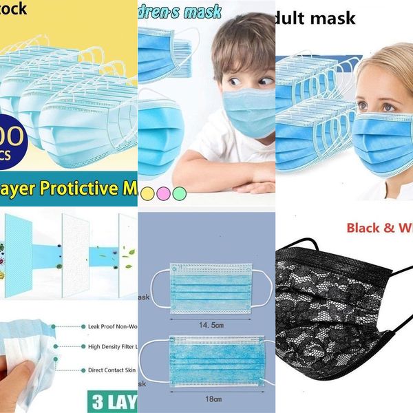100pcs disposable 3-layer mask earloop blue non-woven with 1crh face sbiok anti-dust masks xjgel
100pcs disposable 3-layer mask earloop blue non-woven with 1crh face sbiok anti-dust masks xjgel