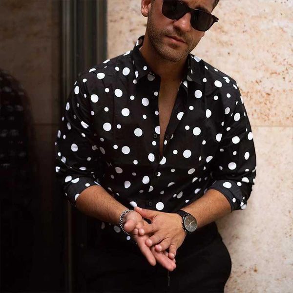men's fashion social shirts polka dot print lapel long sleeve luxury england style male casual blouse autumn clothing streetwear1, White;black
men's fashion social shirts polka dot print lapel long sleeve luxury england style male casual blouse autumn clothing streetwear1, White;black