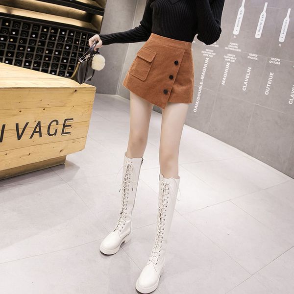 new winter 2021 shorts female skirts high-waist asymmetric button velvet short pants y419 pockets ueck, Black
new winter 2021 shorts female skirts high-waist asymmetric button velvet short pants y419 pockets ueck, Black