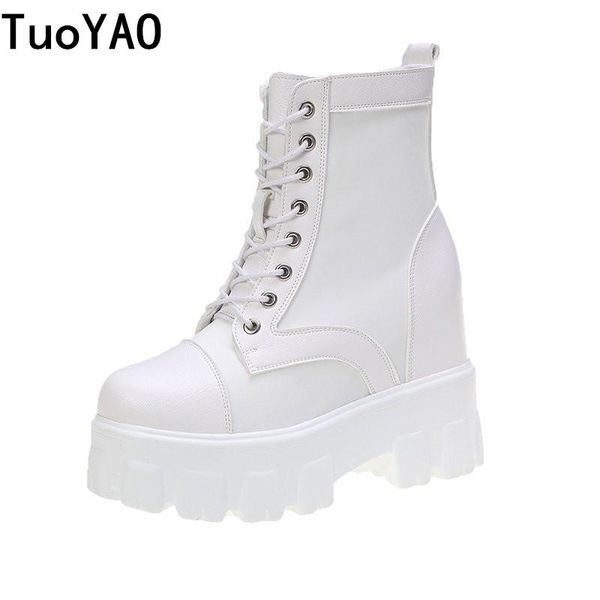 women high platform boots 10cm high heel women thick sole sneakers autumn breathable ankle boots chunky boot winter new fashion, Black
women high platform boots 10cm high heel women thick sole sneakers autumn breathable ankle boots chunky boot winter new fashion, Black