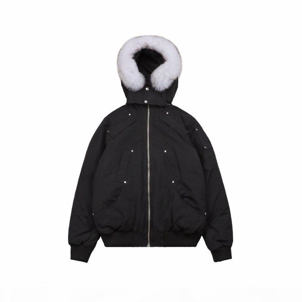 fashion men and women couple moose winter down jacket casual edition warm keeping down winter parka couple winter down jacket canada outwear, Black 
fashion men and women couple moose winter down jacket casual edition warm keeping down winter parka couple winter down jacket canada outwear, Black